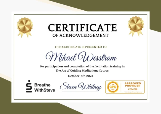 I want to take a moment to congratulate @breathewithmikael @carrinalau @paulina_milanes @joannaborboleta for completing and getting certified in The Art Of Guiding Meditations!!! 

Keep your eye on these facilitators. They are taking guiding breathwork sessions to the next level! Proud of each of you!!! 

This is round 1. I have more to share next week! 

Just a friendly reminder that there is still time to take advantage of my program with one on one coaching for the certification process. The process will change on November 1 due to the influx of students coming into the course. 

comment below if you’d like to learn more. 

#Coaching #Meditations #GuidedMeditations #Breathwork #GuidedBreathwork #MeditationFacilitator #BreathworkFacilitator #CertificationProcess #Certified #TheArtOfGuidingMeditations #SomaBreath